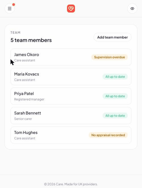 Your team